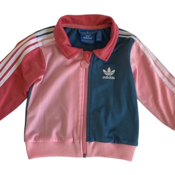 Adidas Colourblock 3-Stripe Trefoil Track Jacket 9 Months - Picture 8 of 8